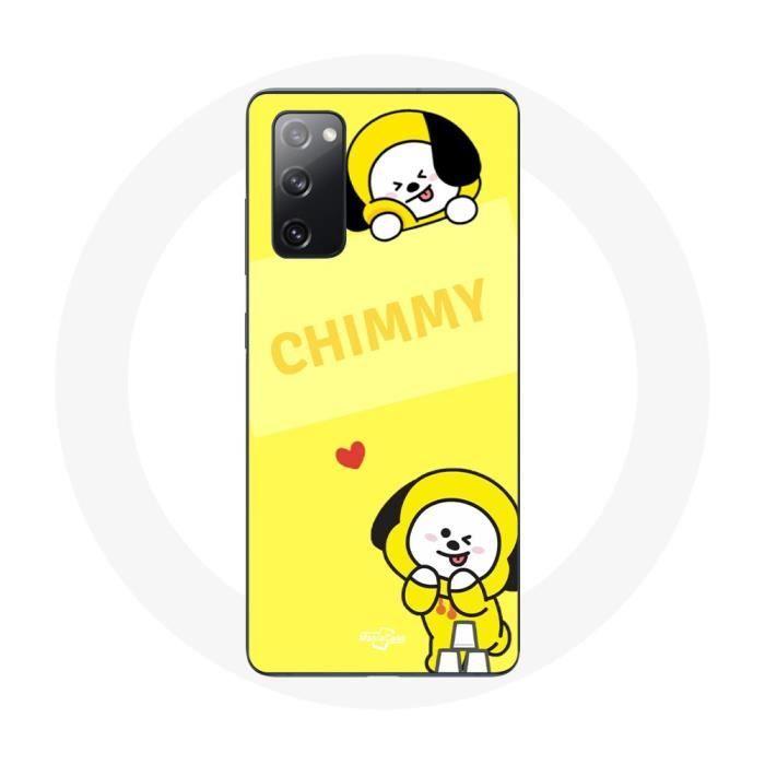 Case for Samsung Galaxy S20 FE BTS Bangtan BT21 Chimmy Jimin Yellow Background