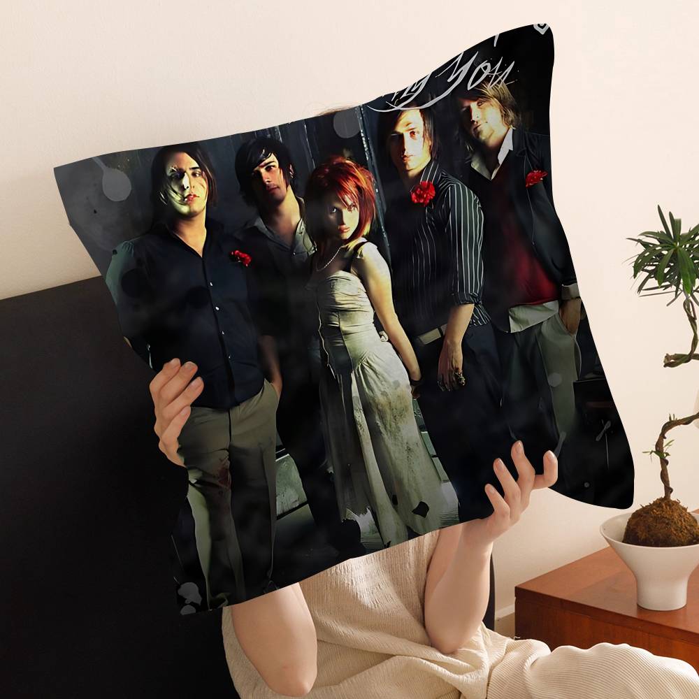 Подушка с изображением группы P-Paramore Наволочка Чехол на подушку для дивана Украшение для дома и комнаты Подарок для детей