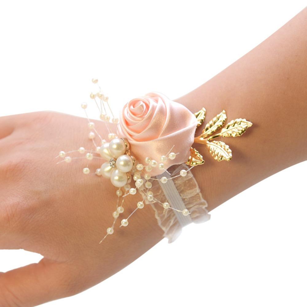 Accessories Corsage Polyester Bracelet Wrist Flowers Bridesmaid Wedding
