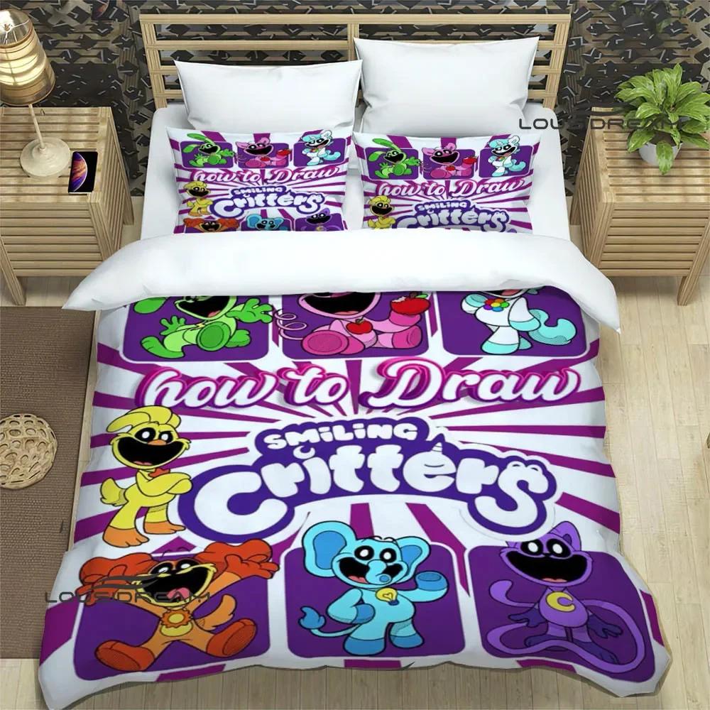 S-smiling critters Cartoon Bedding Sets exquisite bed supplies set duvet cover comforter set bedding set luxury birthday gift