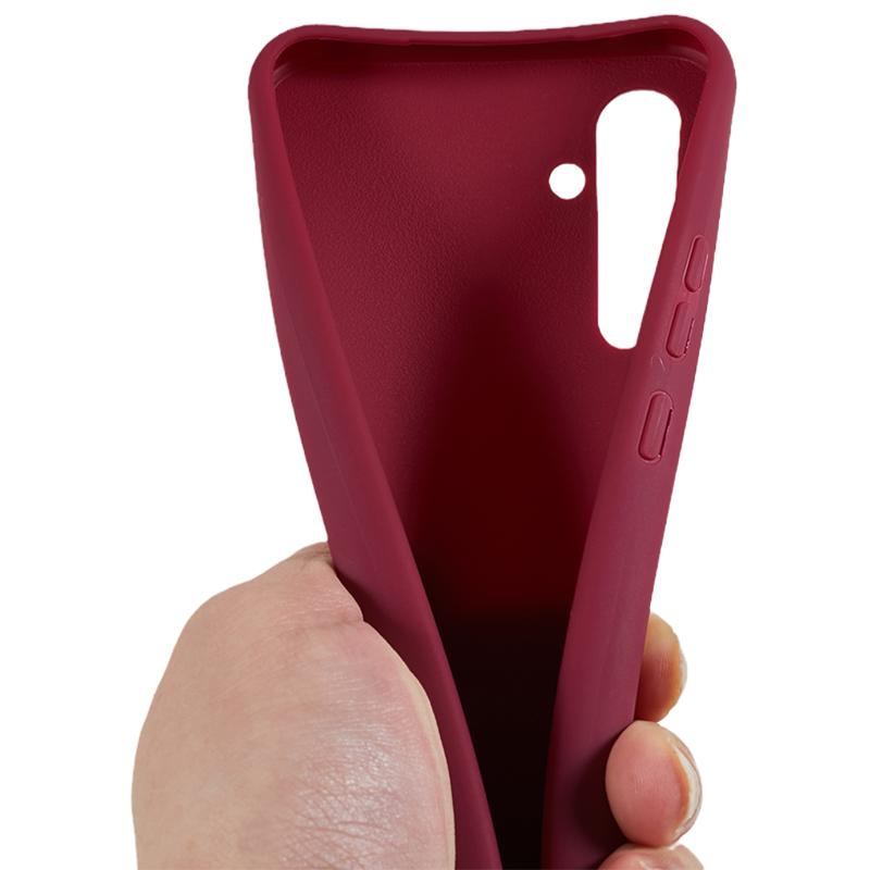 For Samsung Galaxy A54 5G Soft TPU Case Matte Finish Phone Protector with Wide Lanyard