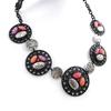 NOA [H9048] - Designer Necklace 'Carmen' Red Orange
