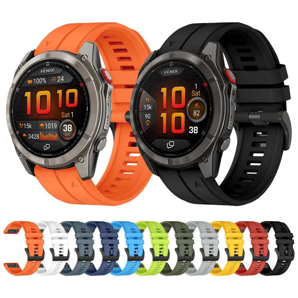 QuickFit 22mm 26mm Band For Garmin D2 Mach 2 51 mm 47mm/Fenix 8 Pro E 6 6X 7 7X Solar/Epix/Tactix/Quatix Silicone Strap Bracelet