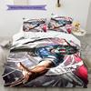 Rider CharactersPattern Bedding Quilt Set  Home Decoration  Gift (1 * duvet cover + 2 * pillowcase  without core)