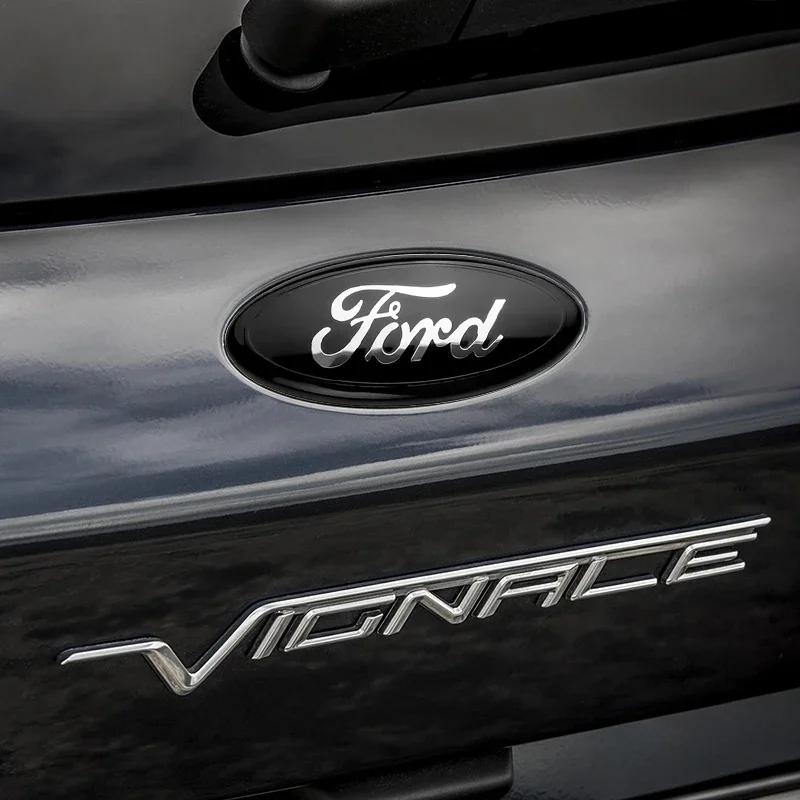 New 2026 Car Sticker Ford New 2025 Hot 12.5~22.5cm Car Front Grille Logo Hood Sticker Trunk Accessories For Ford Focus mk2 mk3 F