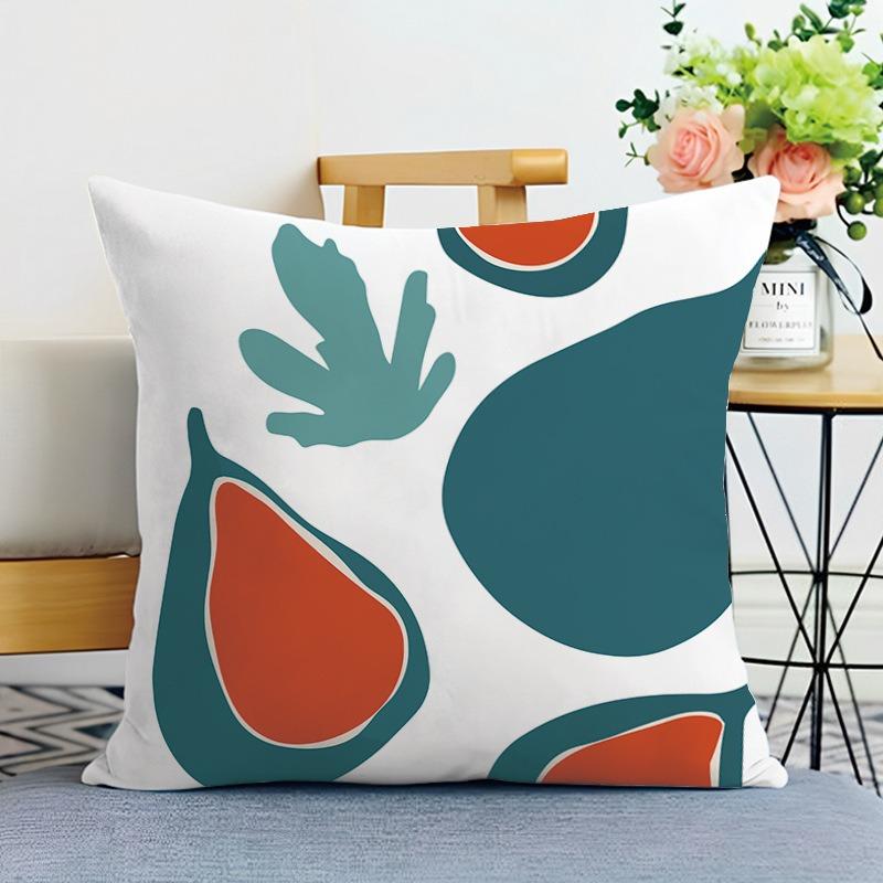 Morandi Simple Printed Decorative Pillowcase Bedroom Living Room Square Cushion Pillow Case