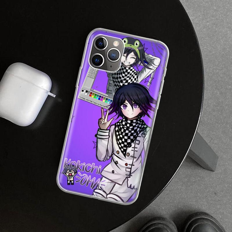 Чехол для телефона Danganronpa Кокичи Ома для iPhone 11 12 13 Mini 14 15 Plus 16 Pro Max 17 Air 7 8 + SE Художественный Индивидуальный Fundas 1