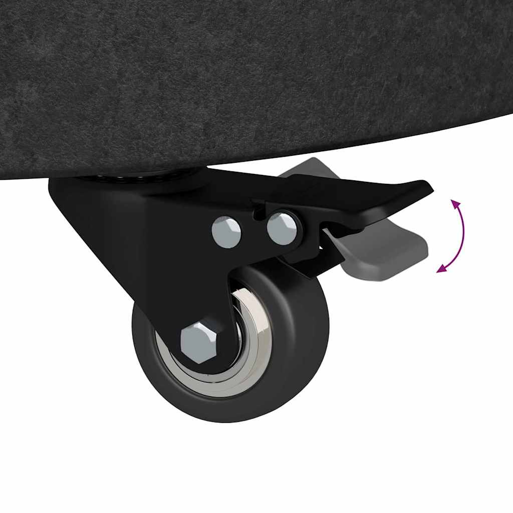 30 kg Black Granite and Stainless Steel Round Sun Umbrella Base