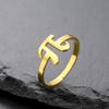Геометрические кольца с греческим символом для женщин, любителей математики, кольца из нержавеющей стали с геометрией, ювелирные изделия, подарки на вечеринку