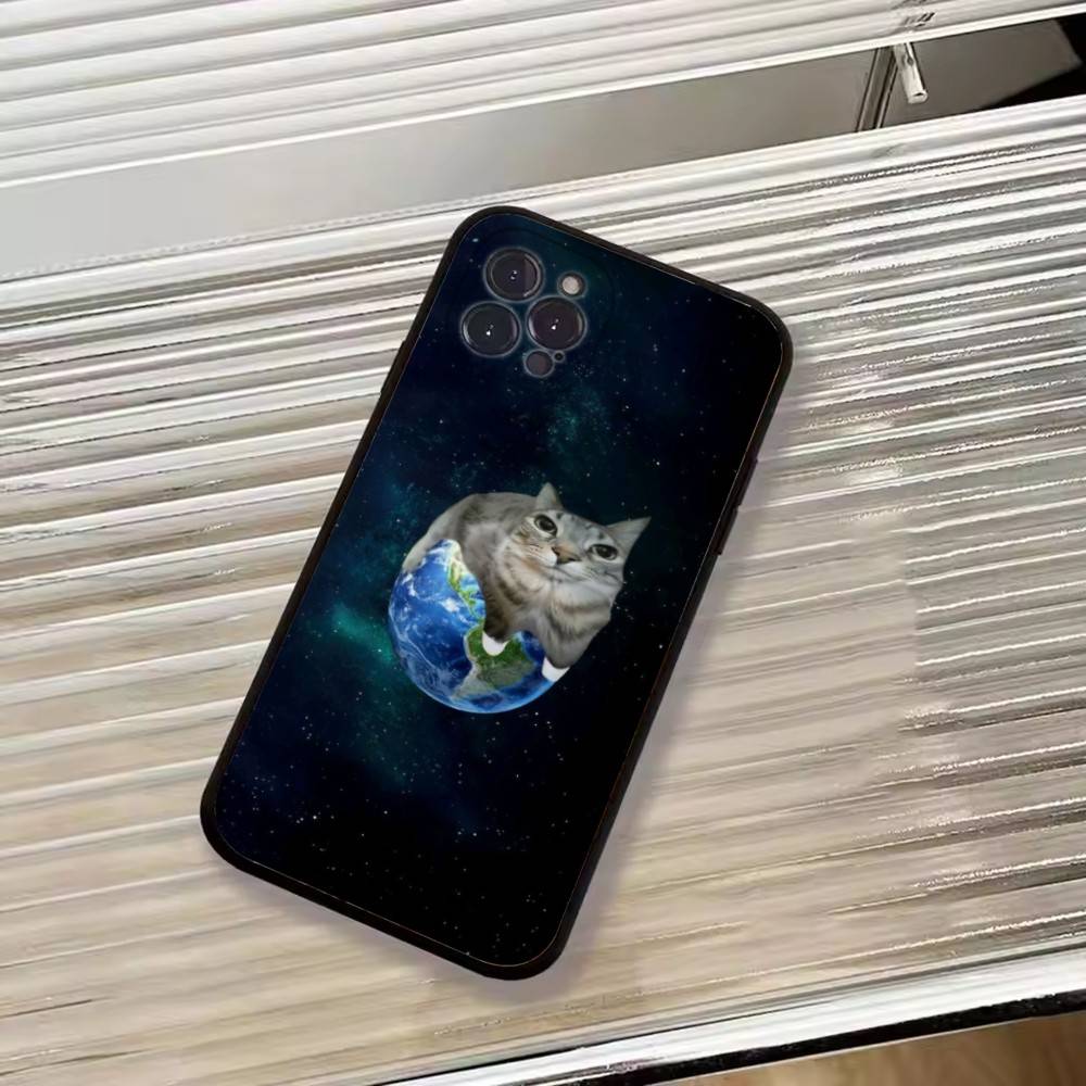 F-Смешной Животное Кот Чехол для Телефона Силиконовый Мягкий Для IPhone 17 16 15 14 13 12 11 X XR Plus Pro Max Plus