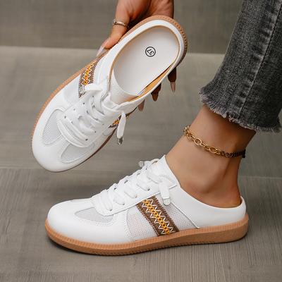 Модные сандалии Half Set Casual Shoes Casual Искусственная кожа Легкие прогулочные кроссовки Минималистская обувь для женщин