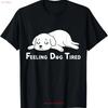 Feeling Dog Tired T Shirt S 3XL vintage Washed Breathable Stretched streetwear Comfortable Stylish Casual designer clothes