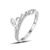 Tancise Classic 925 Sterling Silver  Zircon Ring Ladies Jewelry Wedding Promise Party Gift