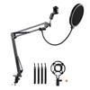 Boom Arm Microphone Adjustable Suspension Boom Rotatable Scissor Microphone Arm Stand Set