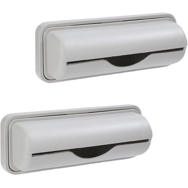 2 PCS Trash Bag Dispenser Roll Holder Bottom of Can, Adhesive Wall Mount Kitchen Garbage Bag Organizer and Storage Under Sink ide Trashcan Cabinet