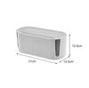 White Anti-skid Wire Management Box with Cover, Slot and Vent (can Accommodate Power Cord and Plug-in Row, Suitable for Home, Office Desktop, TV