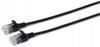 Microconnect U/Utp Cat6A Slim 1M Black, V-Utp6A01S-Slim