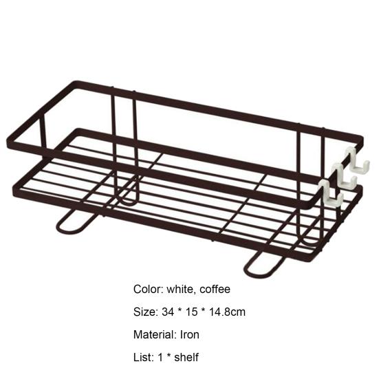 Полка для ванной комнаты Компактная полка для хранения без перфорации, простая установка в ванной комнате над унитазом для дома