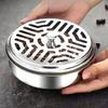 1PC Stainless Steel Mosquito Incense Box with Cover Mosquito Incense Plate Nail Teeth Mosquito Incense Tray Fire