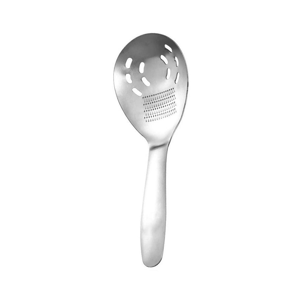 Slotted Bowl Multifunction Strainer Spoon Fine Grater Slotted Pasta Spoon Bottle Opener