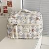Cartoon Bear Women's Cosmetic Bags Travel Portable Female Makeup Case Clutch Purse Large Capacity Quilted Toiletries Storage Bag