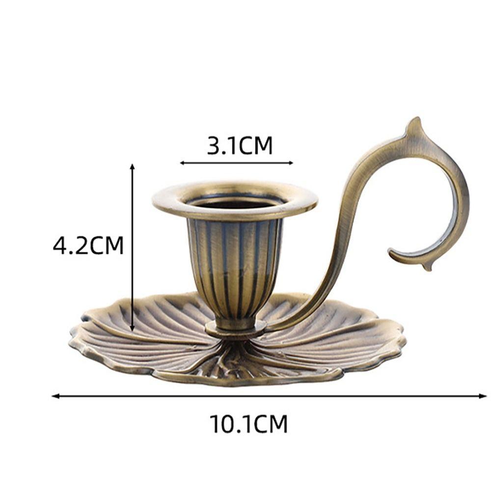 12*5.1 CM Decorative Candle Plates Gold/Silver/Bronze Table Top Ornament  Living Room