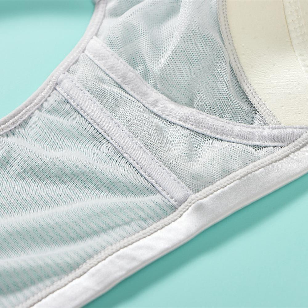 Sexy Mesh Underwear Women's Thin Anti-Sag No Steel Ring Bra