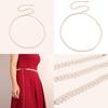 Belt Pearl Waist For Women Gold Thread Length Casual Daily Decoration Supplies
