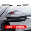 XOWS7 2-Pack Car Rearview Mirror Side Decorative Stickers for Skoda Rapid, Octavia,  RSKodiaq, Fabia, A7, Karoq, Kamiq, MK3, Roomster
