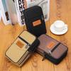 Multi Layer Men Phone Pouch Belt Waist Bag Fanny Pack Canvas Purse Small Pocket Design Belt Pouch Purse Bag for Phone