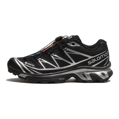 XT-6 GORE-TEX Black Silver Unisex Sneakers Shoes-Silver L47450600
