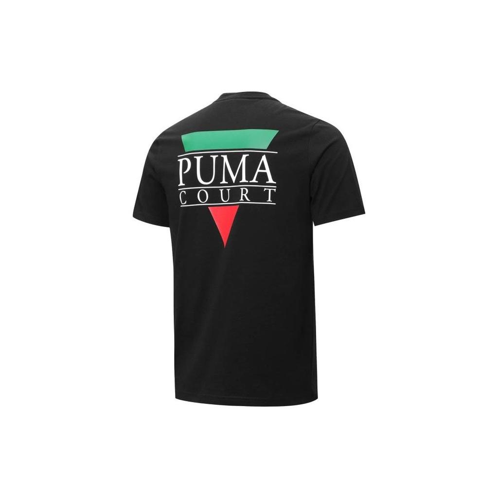 Puma Футболка с графическим принтом Tennis Club с логотипом на спине и принтом American Retro, мужские топы, цвет черный 536958-01