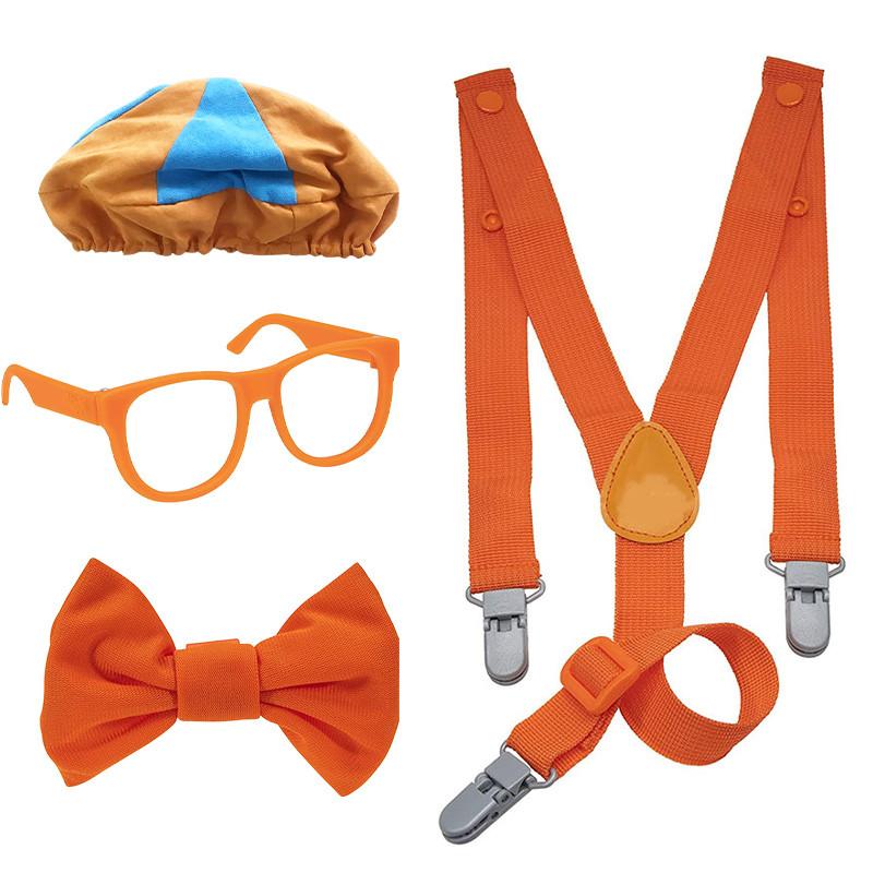 Костюм Blippi, комплект одежды для тематического дня рождения, украшения, аксессуары для детей, поставка для косплея