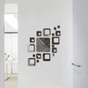 Acrylic Creative Hollow Square Mirror Wall Clock Diy Stickers Personality Mute Modern Design Home Decoration Watch