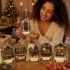 Рождественские открытки, набор из 6 штук, Праздничный DIY набор для изготовления открыток, Зимние праздники для взрослых и детей