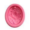 Silicone Rose Pattern Pendant Mold Portable Decorative Resin Scented Candle Ornament Mould Molding Tool Accessories