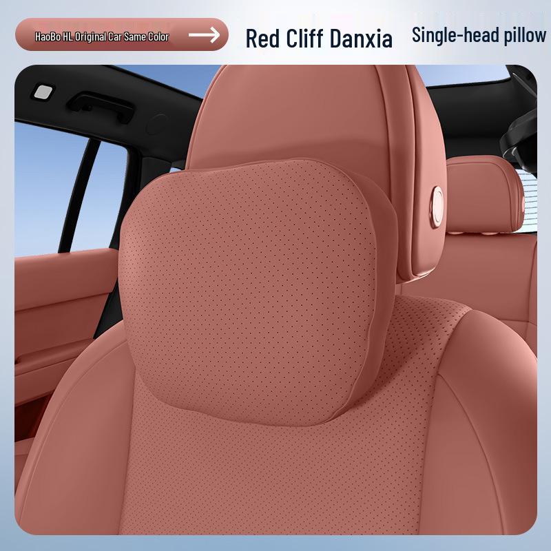 Essential Car Interior Set: Haobo HL Headrest, Lumbar Support, Neck & Waist Protection.