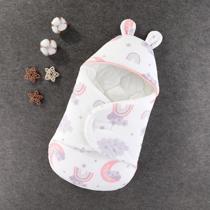 Butterfly Newborn Baby Swaddle Blanket - Pure Cotton, Thick for Spring, Autumn & Winter