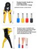 Wire Stripping & Crimping Pliers Set with Cold-Pressed Terminal Tool, Drop-Resistant, Sizes 6-4/6-6/10-6.