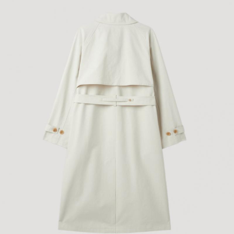 SHESMISS Хлопковое пальто Balmacan Trench Swwbyp11010 Cr