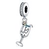 New S925 Fashion Cup Charm Silver Plated Bracelet Accessories Small Jewelry DIY Jewelry Beads