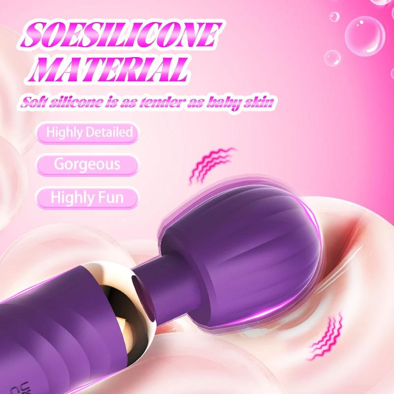 Powerful AV Vibrator  for Women Nipple Clitoris Stimulator Magic-Wand Dildo  G spot  Massager Female Masturbator Adult Sex Toys