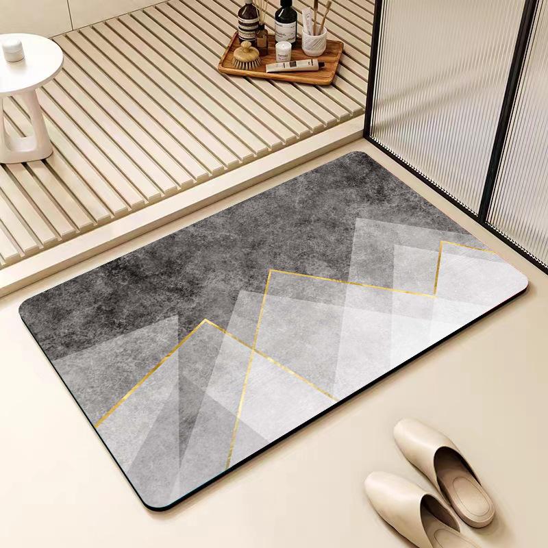 Nordic Simple Diatom Mud Напольный коврик для туалета, ванной комнаты, противоскользящий коврик, впитывающий коврик для двери ванной комнаты