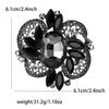 Fashion Personality Alloy Medium Glass Brooch Light Luxury Exaggerated Women'S Dress Coat Corsage Jewelry Pin