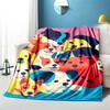 Cute Cartoon Puppy Blanket - Lightweight Flannel Throw for Sofa and Bed ,Digital Printed Blanket with Soft & Worm Flannel Fabric