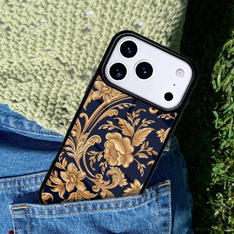 Batik Pattern Phone Case Cover for IPhone 11 12 13 14 15 16e 17 Pro Max Coque for IPhone 17 Air