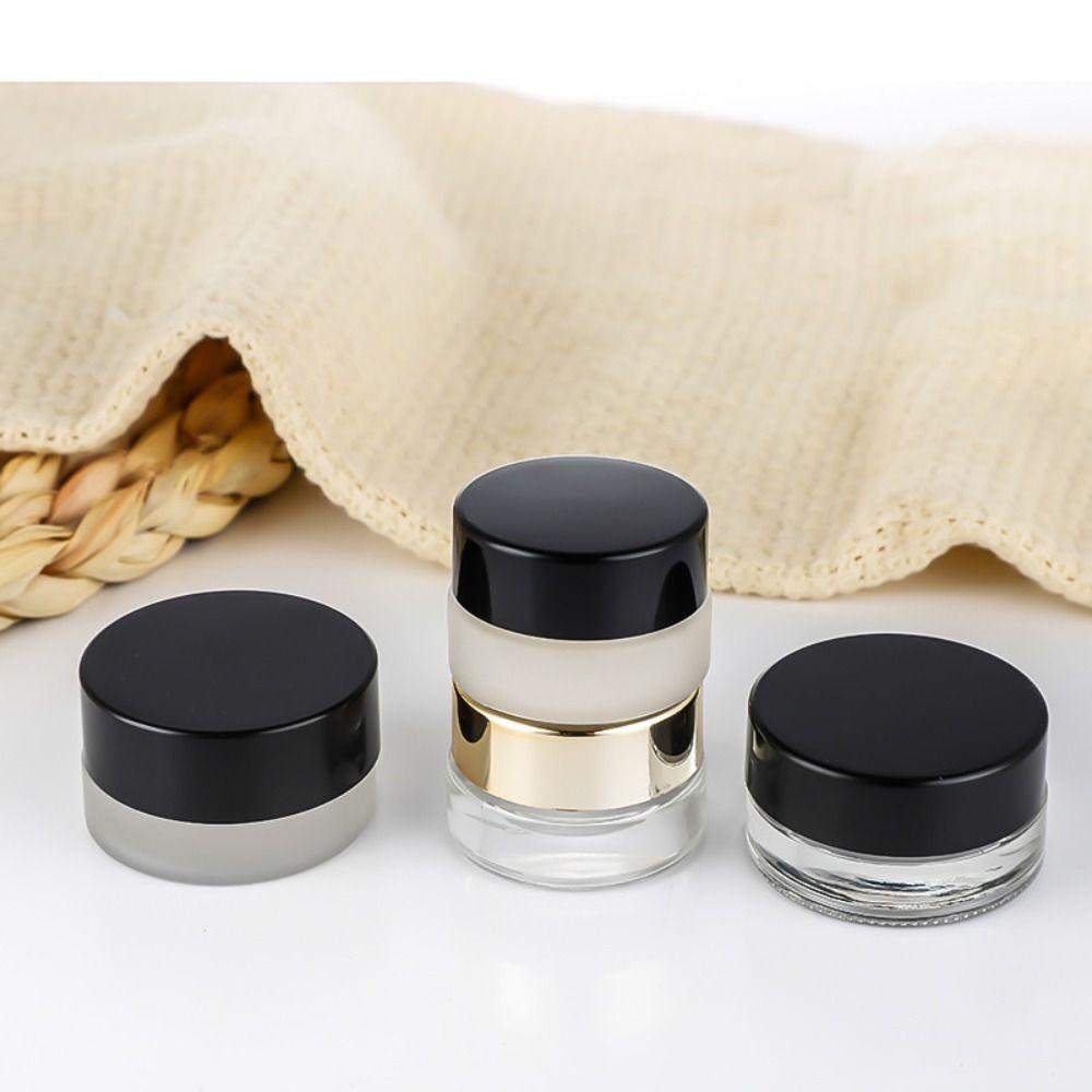 Black Gold Eye Cream Pots Mini Face Cream Packaging Bottle Makeup Jar for Skin Care