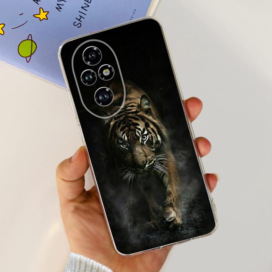 Чехол для Honor 200 Pro ELP-AN00 Милый Кот Расписной Чехол Прозрачный Силиконовый Чехол для Телефона Для Honor 200 Lite Honor200 Pro Мягкий ТПУ Fundas