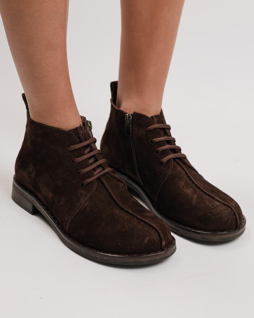 Ботинки женские Krula 1927064 36 шоколад замша