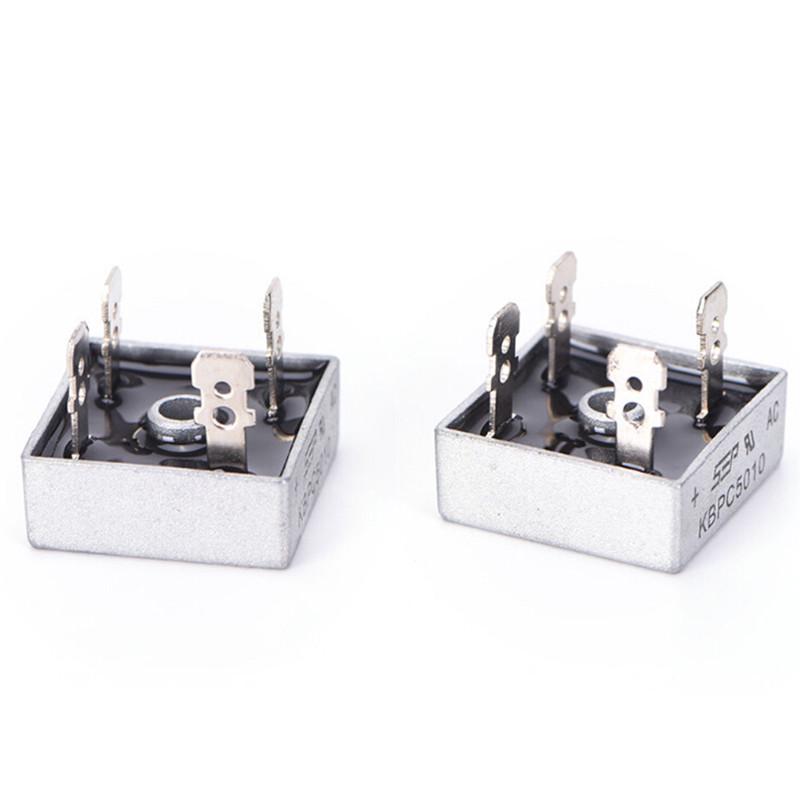 50А 1000В однофазный диодный мостовой выпрямитель в металлическом корпусе Kbpc5010